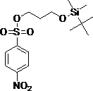 Molecular Structure of 220299-14-9 (3-[[(1,1-Dimethylethyl)dimethylsilyl]oxy]-1-propanol, 4nitrobenzenesulfonate)